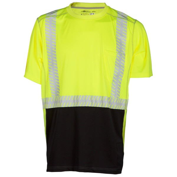 Kishigo XL, Lime, Class 2, Premium Brilliant Series High Perf.Class 2 T-Shirt 9160-XL